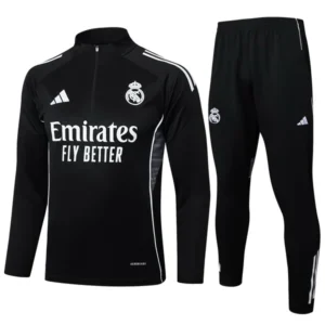 Real Madrid Niños Conjunto 2025 2026 Negro - Tuta Real Madrid Niños | 7camisetas