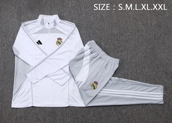 Real Madrid Niños Conjunto 2025 2026 Blanco - Tuta Real Madrid Niños | 7camisetas