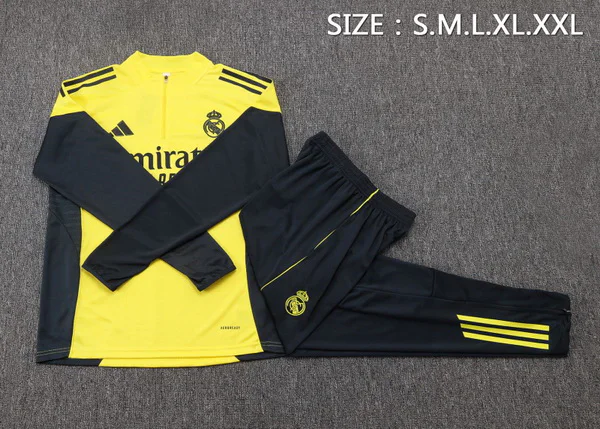 Real Madrid Niños Conjunto 2025 2026 Amarillo - Tuta Real Madrid Niños | 7camisetas