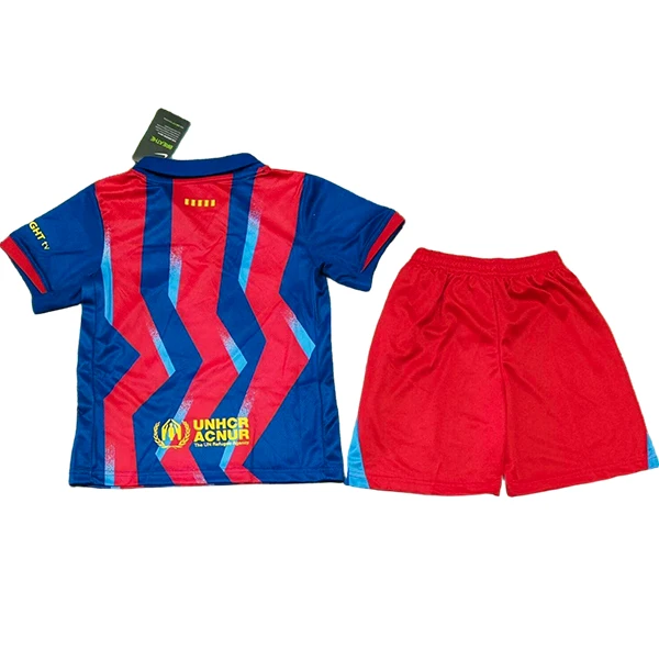 FC Barcelona Niños Conjunto 2025 2026 cuarta Rojo - Equipacion Fc Barcelona Niños | 7camisetas