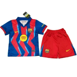 FC Barcelona Niños Conjunto 2025 2026 cuarta Rojo - Equipacion Fc Barcelona Niños | 7camisetas