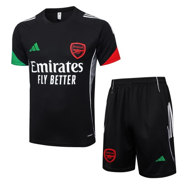 Entrenamiento Conjunto Completo Arsenal 2025 2026 Negro Rojo Arsenal Conjunto 2025 2026 Negro - Arsenal Barata | 7camisetas