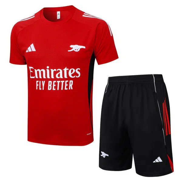 Entrenamiento Conjunto Completo Arsenal 2025 2026 Rojo Negro Arsenal Conjunto 2025 2026 Rojo - Arsenal Barata | 7camisetas