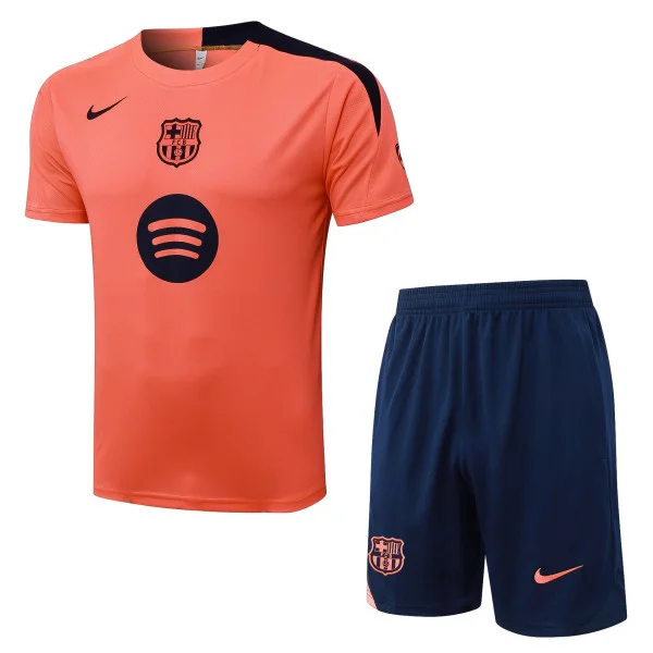 Entrenamiento Conjunto Completo Barcelona 2025 2026 Naranja Azul FC Barcelona Conjunto 2025 2026 Naranja - FC Barcelona Barata | 7camisetas