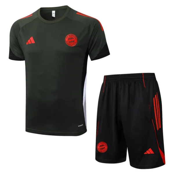 Entrenamiento Conjunto Completo Bayern Múnich 2025 2026 Verde Marino Negro Bayern Múnich Conjunto 2025 2026 Verde - Tuta Bayern Múnich | 7camisetas