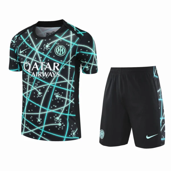 Entrenamiento Conjunto Completo Inter Milán 2025 2026 Verde Negro Inter Milán Conjunto 2025 2026 Verde - Tuta Inter Milán | 7camisetas