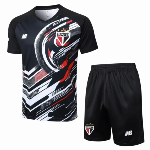 São Paulo Conjunto 2025 2026 Negro - São Paulo Barata | 7camisetas