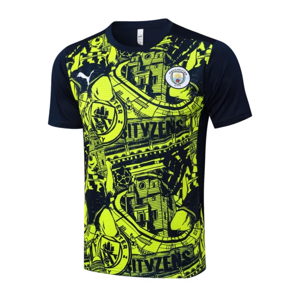 Entrenamiento Manchester City 2024 2025 Verde Azul Marino Manchester City Chándal 2024 2025 Verde - Chándal Manchester City | 7camisetas