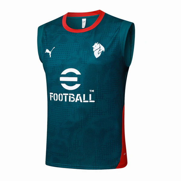 Entrenamiento Sin Mangas AC Milan 2025 2026 Verde Rojo AC Milan Chándal 2025 2026 Verde - Chándal AC Milan | 7camisetas