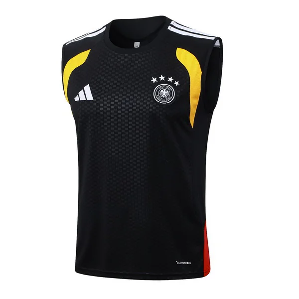 Entrenamiento Sin Mangas Alemania 2026 Negro Amarillo Alemania Chándal 2026 Negro - Alemania Barata | 7camisetas
