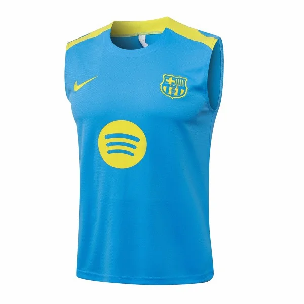 Entrenamiento Sin Mangas Barcelona 2025 2026 Azul I Amarillo FC Barcelona Chándal 2025 2026 Azul - Chándal FC Barcelona | 7camisetas