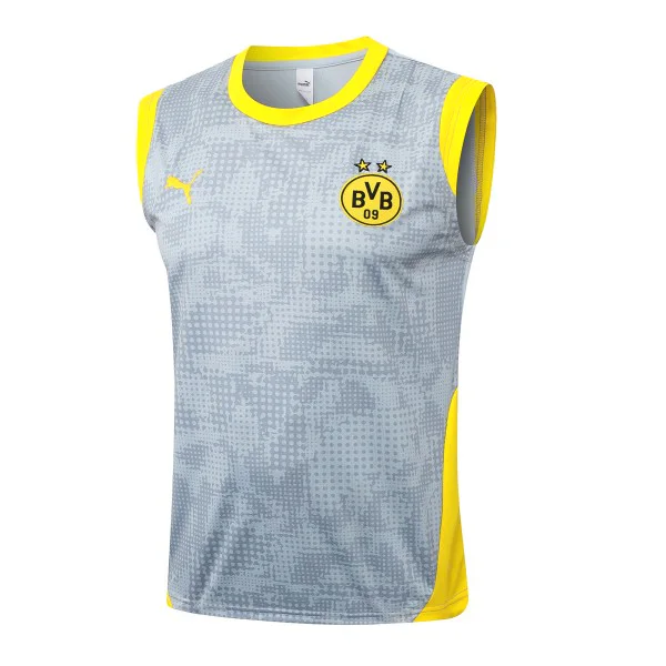 Entrenamiento Sin Mangas Borussia Dortmund 2025 2026 Gris Amarillo Borussia Dortmund Chándal 2025 2026 Gris - Chándal Borussia Dortmund | 7camisetas