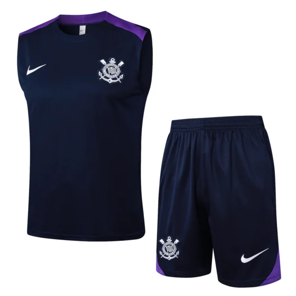 Entrenamiento Sin Mangas Conjunto Completo Corinthians Paulista 2025 2026 Azul Purpura Corinthians Paulista Conjunto 2025 2026 Azul - Corinthians Paulista 2026 | 7camisetas