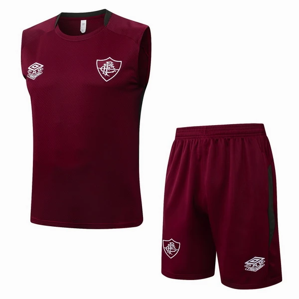 Entrenamiento Sin Mangas Conjunto Completo Fluminense 2025 2026 Rojo Fluminense Conjunto 2025 2026 Rojo - Fluminense Barata | 7camisetas