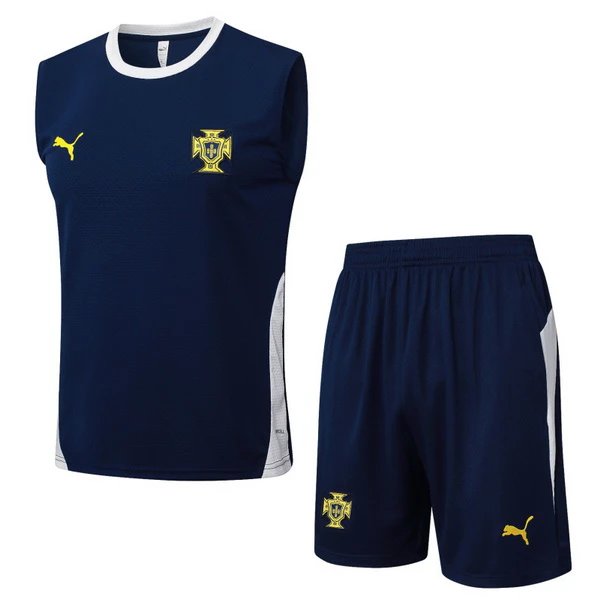 Entrenamiento Sin Mangas Conjunto Completo Portugal 2026 Azul Blanco Portugal Conjunto 2026 Azul - Portugal Barata | 7camisetas