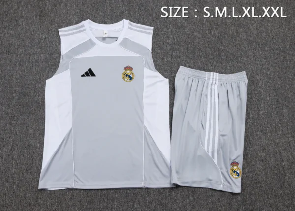Real Madrid Conjunto 2025 2026 Gris - Real Madrid Barata | 7camisetas
