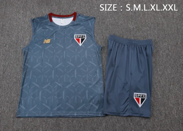 São Paulo Conjunto 2025 2026 Gris - São Paulo Barata | 7camisetas