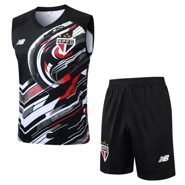 São Paulo Conjunto 2025 2026 Negro - São Paulo Barata | 7camisetas
