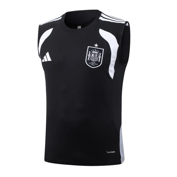 Entrenamiento Sin Mangas España 2026 Negro Blanco España Chándal 2026 Negro - Chándal España | 7camisetas
