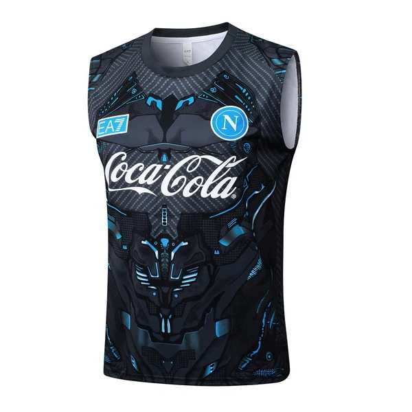 Entrenamiento Sin Mangas Napoli 2025 2026 Negro SSC Napoli Chándal 2025 2026 Negro - Ssc Napoli Equipacion | 7camisetas