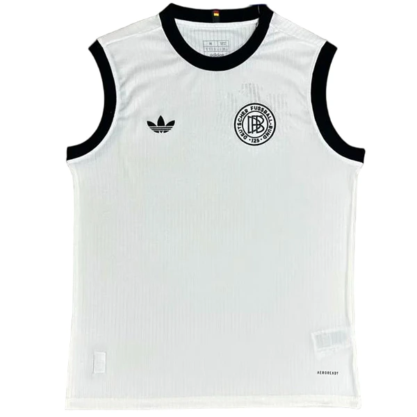 Especial Camiseta Sin Mangas Alemania 2025 Blanco Negro Alemania Camiseta 2025 Especial Blanca - Camiseta Alemania | 7camisetas