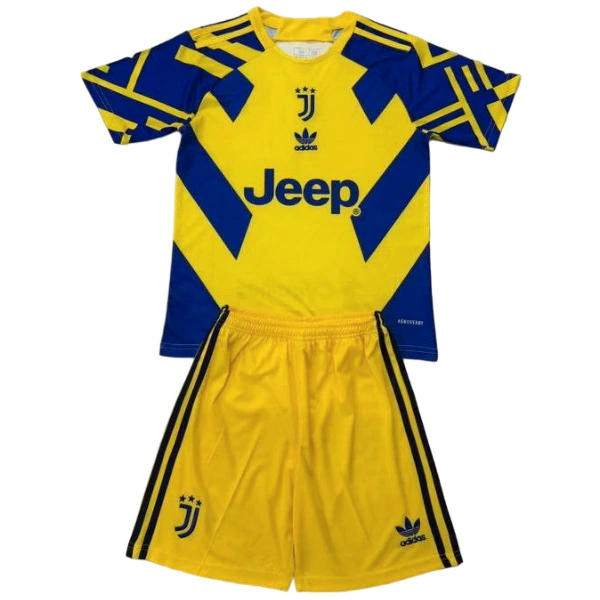 Especial Conjunto De Niños Juventus 2025 2026 Amarillo Azul Juventus Niños Conjunto 2025 2026 Especial Amarillo - Equipación Juventus Niños | 7camisetas