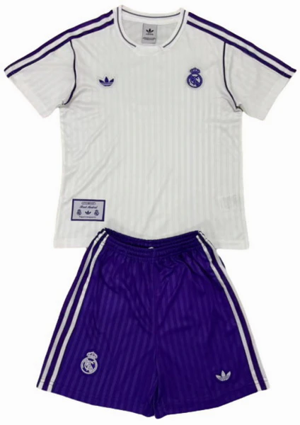 Real Madrid Niños Conjunto 2025 2026 Especial Blanco - Tuta Real Madrid Niños | 7camisetas