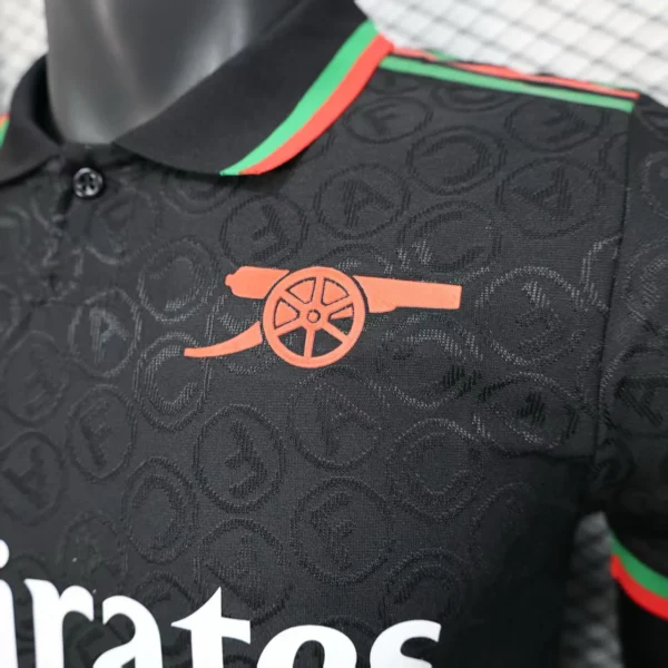 Arsenal Camiseta Edición Jugadores 2025 2026 Especial Negra - Camiseta Arsenal | 7camisetas