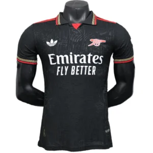 Arsenal Camiseta Edición Jugadores 2025 2026 Especial Negra - Camiseta Arsenal | 7camisetas