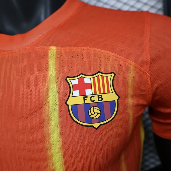 FC Barcelona Camiseta Edición Jugadores 2025 2026 Especial Naranja - Camiseta Barcelona | 7camisetas