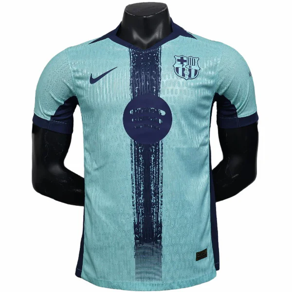 Especial Jugadores Camiseta Barcelona 2025 2026 Verde Azul FC Barcelona Camiseta Edición Jugadores 2025 2026 Especial Verde - Camiseta Barcelona | 7camisetas