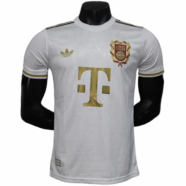 Especial Jugadores Camiseta Bayern Múnich 2025 2026 Blanco Amarillo Bayern Múnich Camiseta Edición Jugadores 2025 2026 Especial Blanca - Camiseta Bundesliga Bayern Múnich | 7camisetas