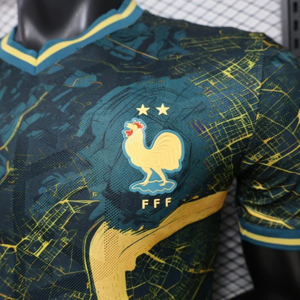 Francia Camiseta Edición Jugadores 2026 Especial Verde - Camiseta Francia Mundial 2026 | 7camisetas
