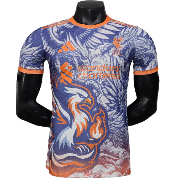 Especial Jugadores Camiseta Liverpool 2025 2026 Azul Naranja Liverpool Camiseta Edición Jugadores 2025 2026 Especial Azul - Camiseta Liverpool | 7camisetas