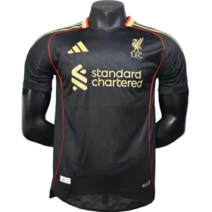 Liverpool Camiseta Edición Jugadores 2025 2026 Especial Negra - Camiseta Liverpool | 7camisetas