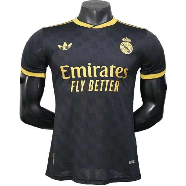 Especial Jugadores Camiseta Real Madrid 2025 2026 Negro I Amarillo Real Madrid Camiseta Edición Jugadores 2025 2026 Especial Negra - Camiseta Real Madrid | 7camisetas