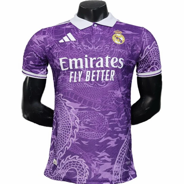 Especial Jugadores Camiseta Real Madrid 2025 2026 Purpura II Blanco Real Madrid Camiseta Edición Jugadores 2025 2026 Especial Púrpura - Camiseta Real Madrid | 7camisetas