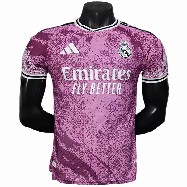 Especial Jugadores Camiseta Real Madrid 2025 2026 Purpura Rosa Blanco Real Madrid Camiseta Edición Jugadores 2025 2026 Especial Púrpura - Camiseta Real Madrid | 7camisetas