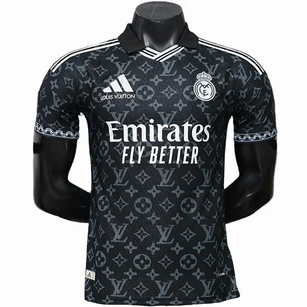 Especial Jugadores Camiseta Real Madrid 2026 2027 Negro Blanco Real Madrid Camiseta Edición Jugadores 2026 2027 Especial Negra - Camiseta Real Madrid | 7camisetas