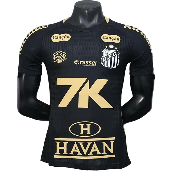 Especial Jugadores Camiseta Santos 2025 2026 Negro Santos FC Camiseta Edición Jugadores 2025 2026 Especial Negra - Camiseta Santos Fc | 7camisetas