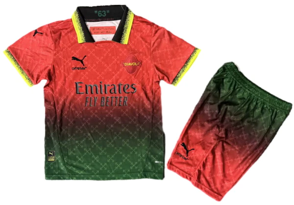 AC Milan Niños Conjunto 2024 2025 Rojo - Tuta AC Milan Niños | 7camisetas
