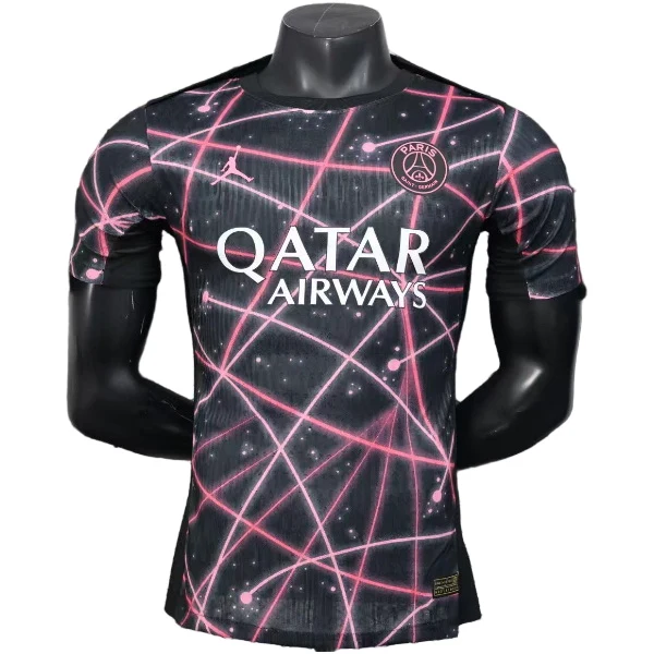 Jugadores Especial Camiseta Paris Saint Germain 2025 2026 Negro Rosa Paris Saint Germain Camiseta Edición Jugadores 2025 2026 Especial Negra - Camiseta Paris Saint Germain | 7camisetas