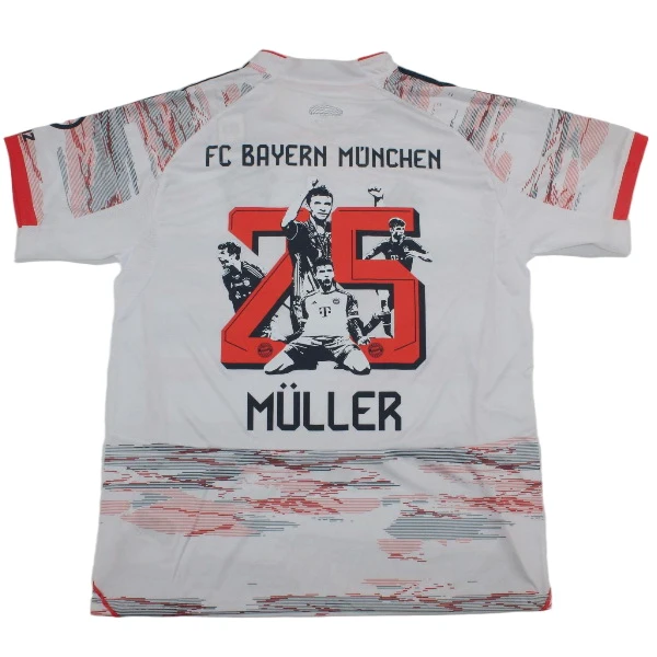 Muller #25 - Bayern Múnich Camiseta 2025 2026 Segunda Blanca - Camiseta Bundesliga Bayern Múnich | 7camisetas