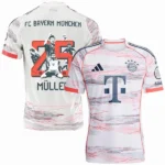Muller #25 - Bayern Múnich Camiseta 2025 2026 Segunda Blanca - Camiseta Bundesliga Bayern Múnich | 7camisetas