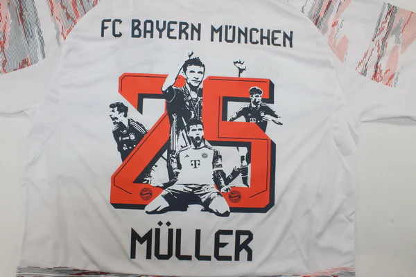 Muller #25 - Bayern Múnich Camiseta 2025 2026 Segunda Blanca - Camiseta Bundesliga Bayern Múnich | 7camisetas