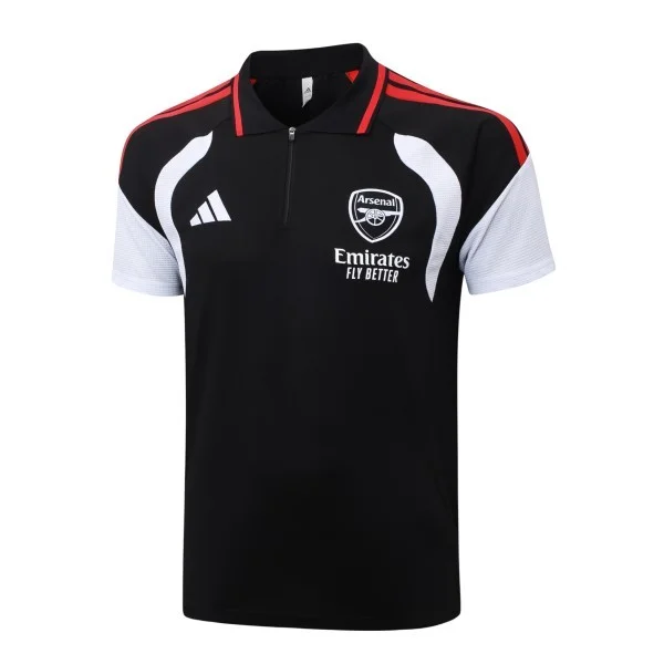 Polo Arsenal 2026 2027 Negro Blanco Rojo Arsenal Polo 2026 2027 Negro - Arsenal Barata | 7camisetas