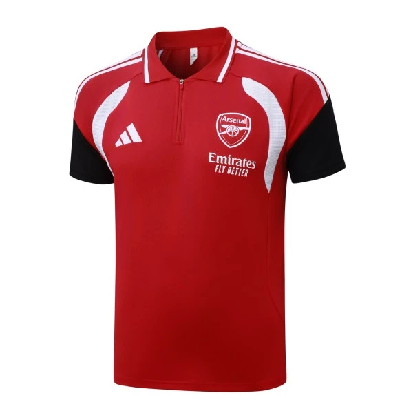 Polo Arsenal 2026 2027 Rojo Negro Blanco Arsenal Polo 2026 2027 Rojo - Arsenal Barata | 7camisetas