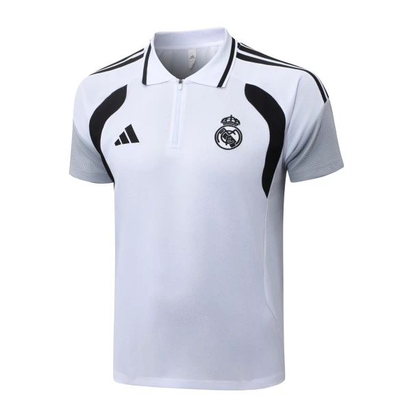 Polo Real Madrid 2026 2027 Blanco Negro Gris Real Madrid Polo 2026 2027 Blanco - Real Madrid Barata | 7camisetas
