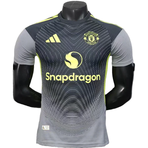 Portero Camiseta Manchester United 2025 2026 Negro Gris Manchester United Camiseta 2025 2026 Portero Negra - Camiseta Manchester United | 7camisetas
