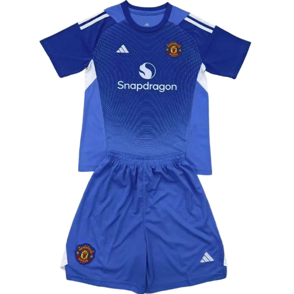 Portero Conjunto De Hombre Manchester United 2025 2026 Azul Blanco Manchester United Conjunto 2025 2026 Portero Azul - Manchester United Barata | 7camisetas